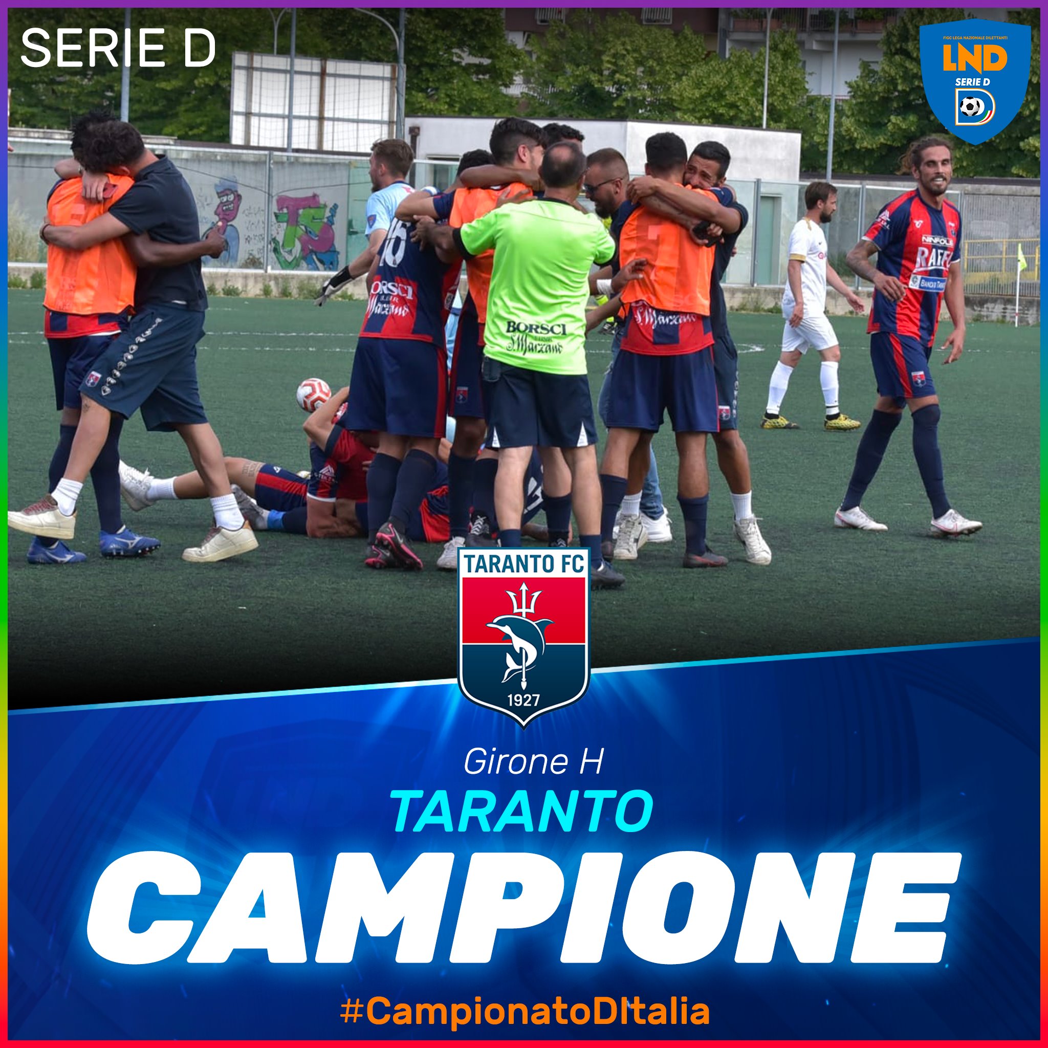 Girone H: il Taranto vola in Serie C, retrocedono Puteolana e Brindisi