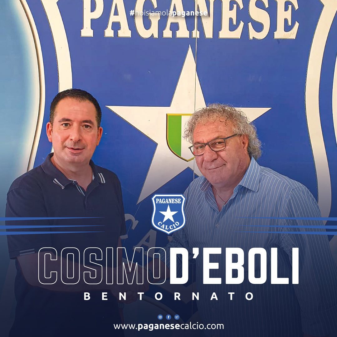 Serie C, Paganese: l’ex Acr Messina Cocchino D’Eboli coordinatore area tecnica