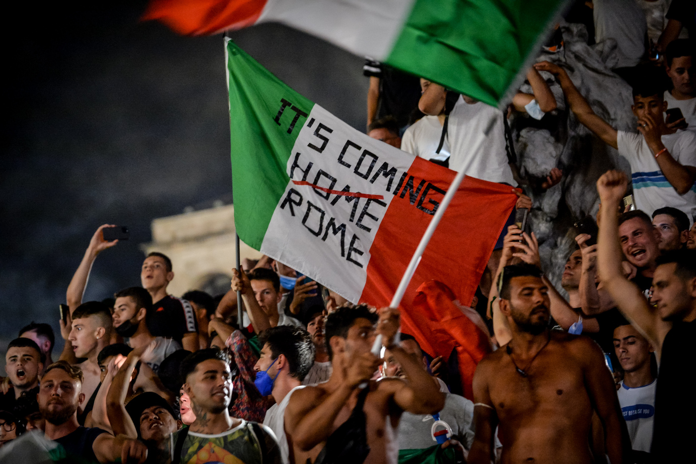 Europei, Italia campione d’Europa: gli Azzurri a Roma con la Coppa