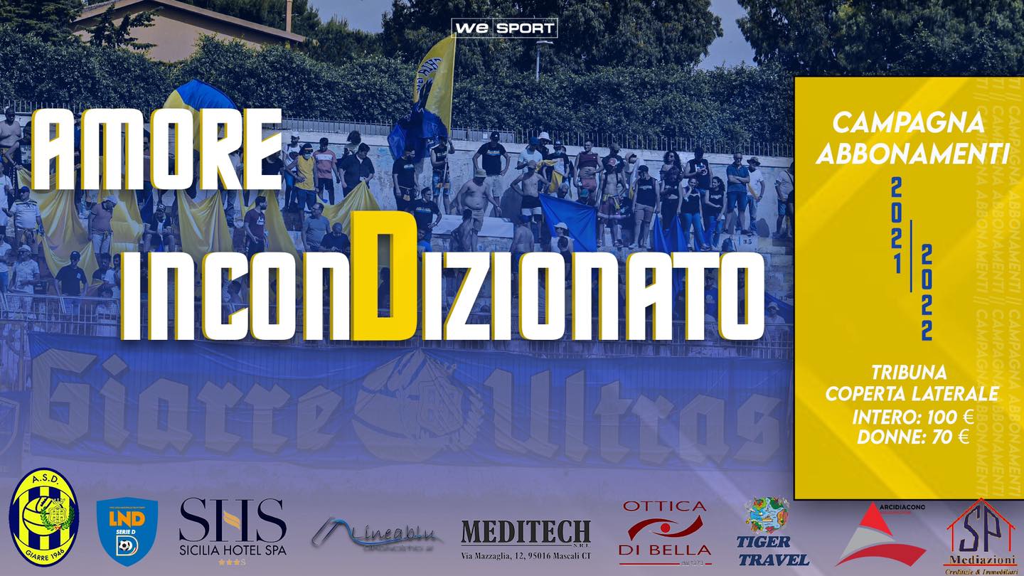 Serie D, Giarre: aperta la campagna abbonamenti per la stagione 2021/22