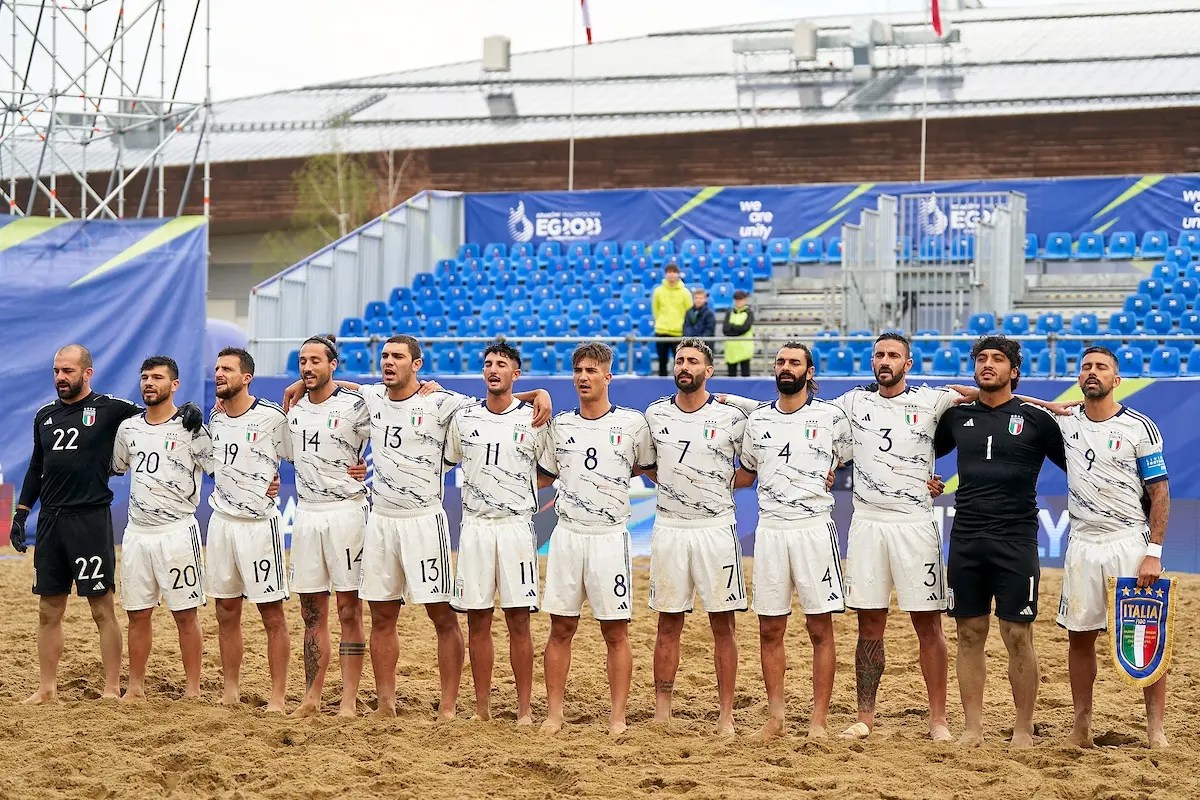 Beach Soccer: l’Italia degli etnei Zurlo e Giordani conquistano l’argento ai Giochi Europei