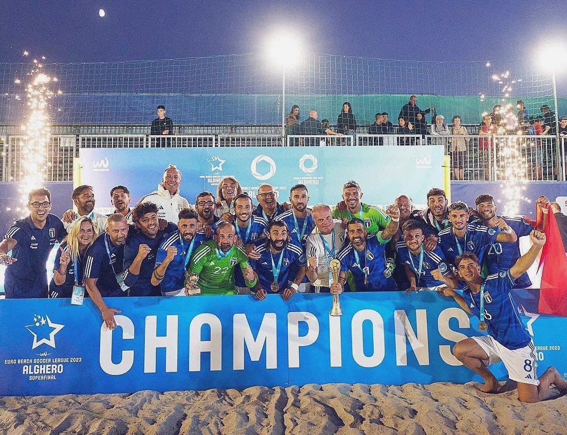 Notti magiche ad Alghero: l’Italia del Beach Soccer è campione d’Europa!