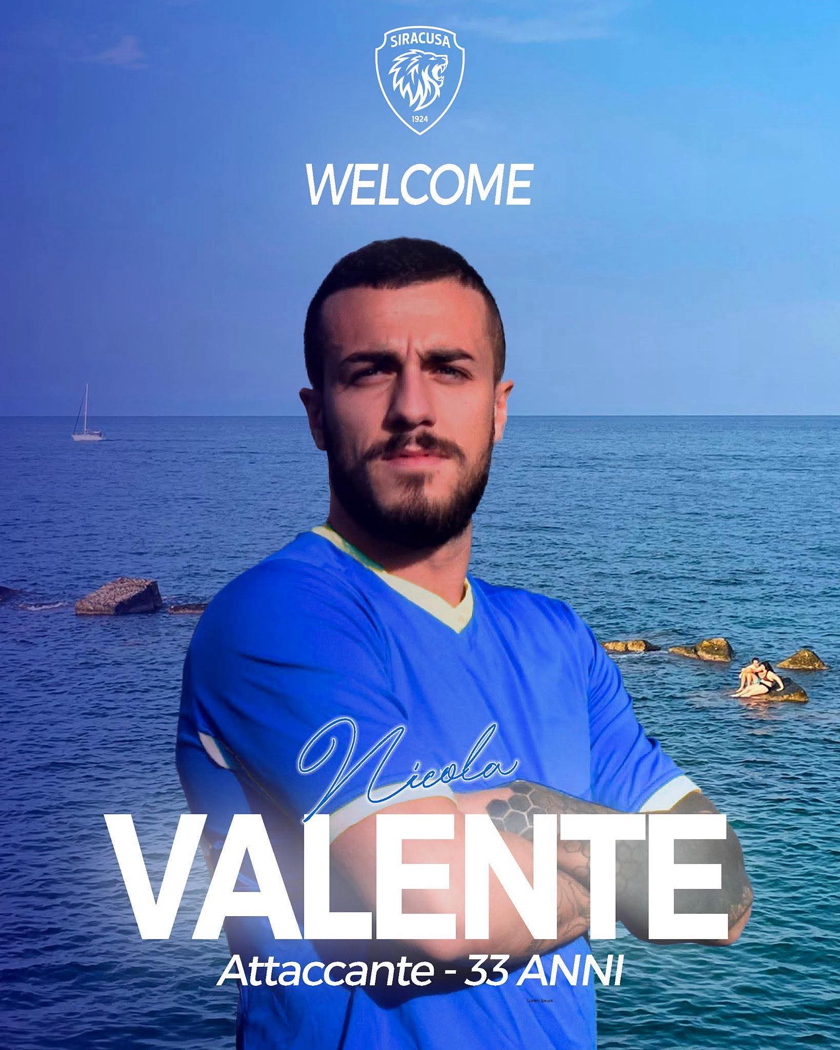 Colpo in attacco: Nicola Valente è un nuovo giocatore del Siracusa